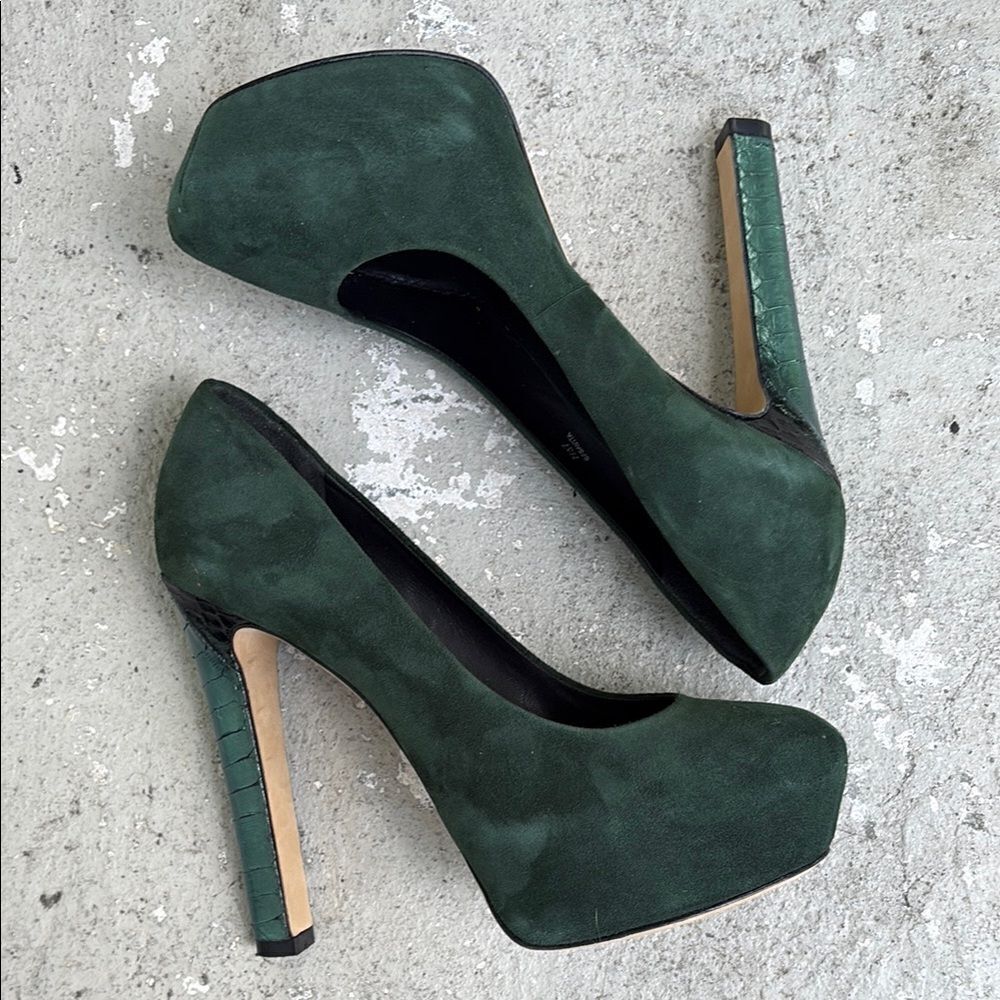 Brian Atwood Suede platform heels